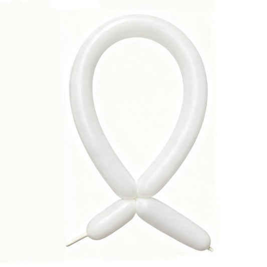 Baloane de Modelaj, Set 50 Bucati, Latex Premium Flexibil pentru Figurine, Extensibile pana la 150 cm, 1.8 g, Alb