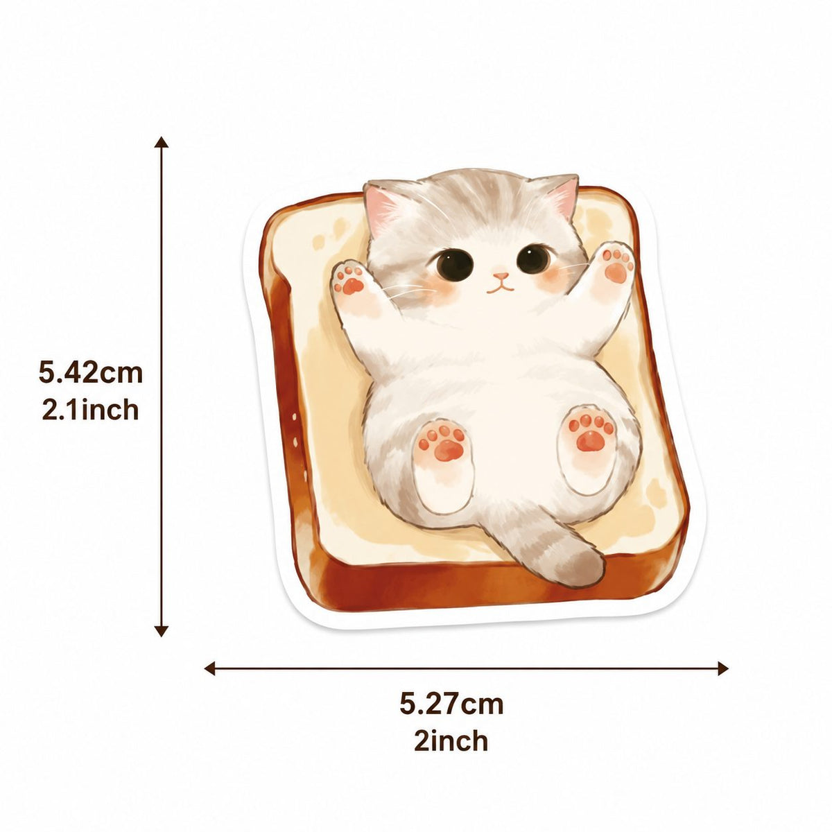 Stickere Decorative Pisici Kawaii, Modele Anime Die-Cut, Hartie Autocolanta, 50 Piese, Multicolor