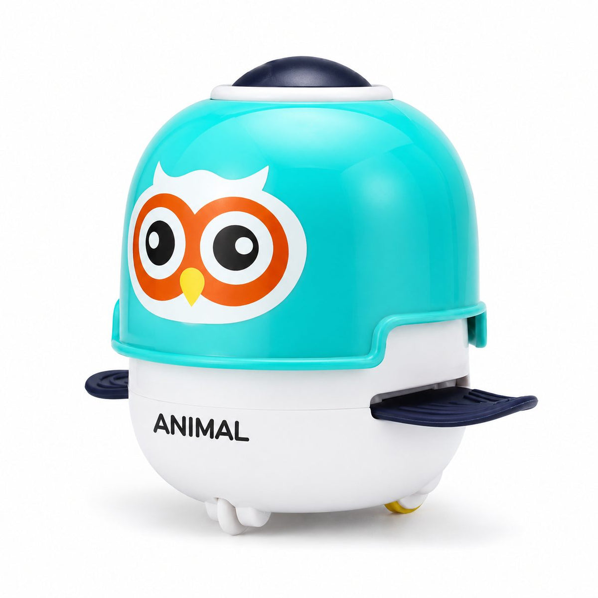 Jucarie Interactiva Robot Bufnita, Cu Sunete, Lumini Si Aripioare Mobile, Plastic ABS, Turcoaz, Pentru Copii 3 Ani+