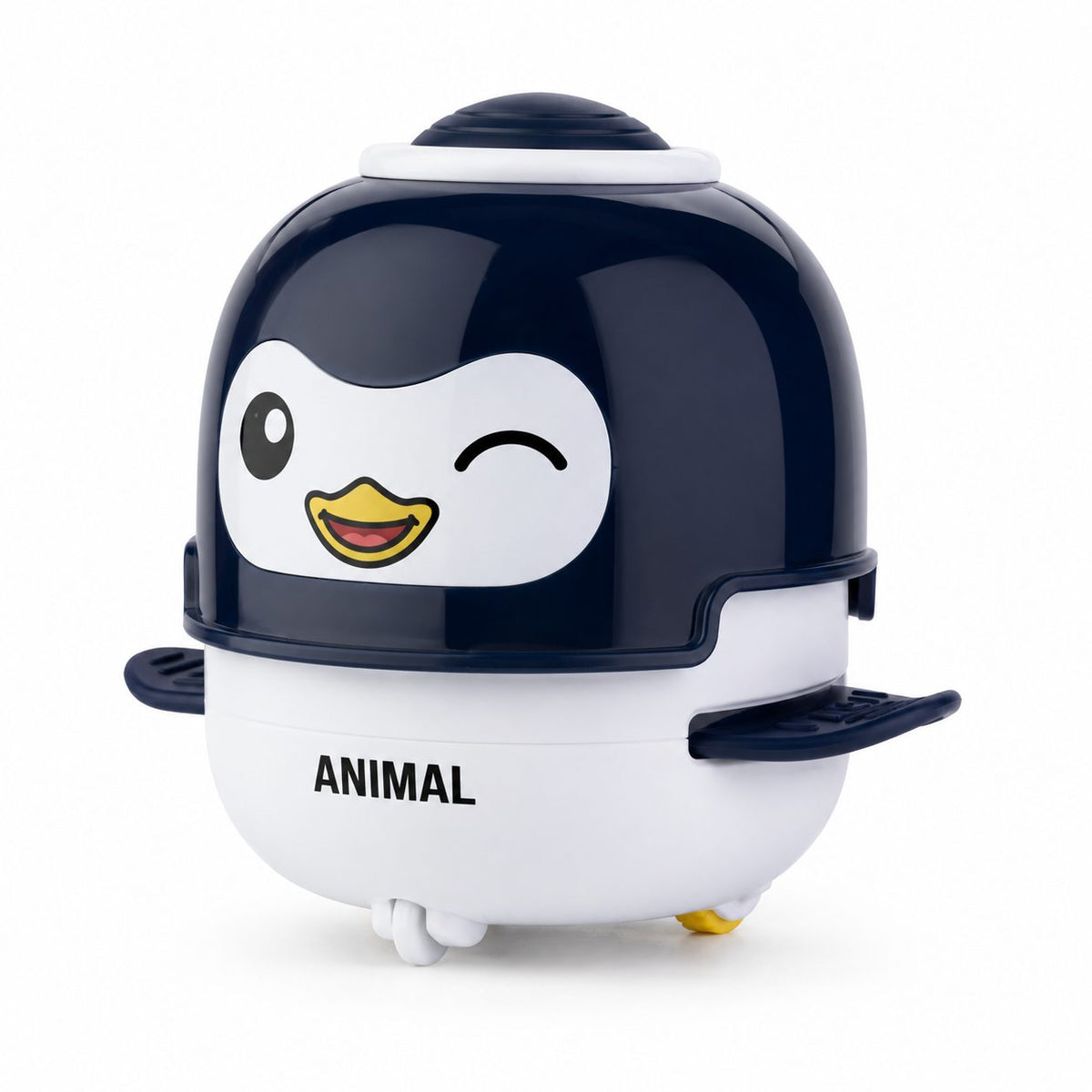 Jucarie Interactiva Robot Pinguin, cu Inertie, Sunete si Lumini, Plastic ABS, pentru Copii 1-3 Ani, Albastru