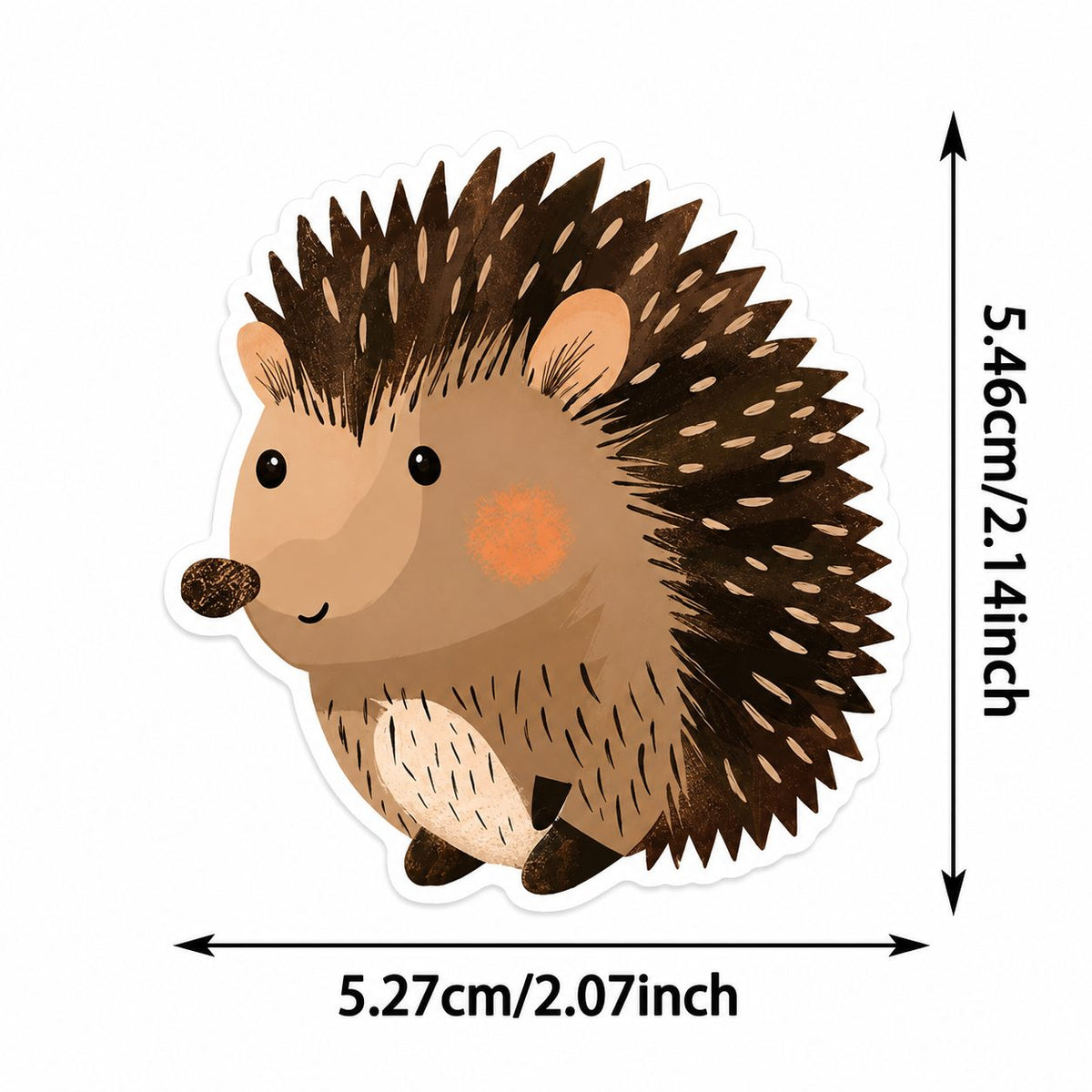 Stickere Decorative Animale, Stil Acuarela Kawaii, Hartie Autoadeziva, Multicolor, Set 50 Bucati, 5.27 x 5.46 cm