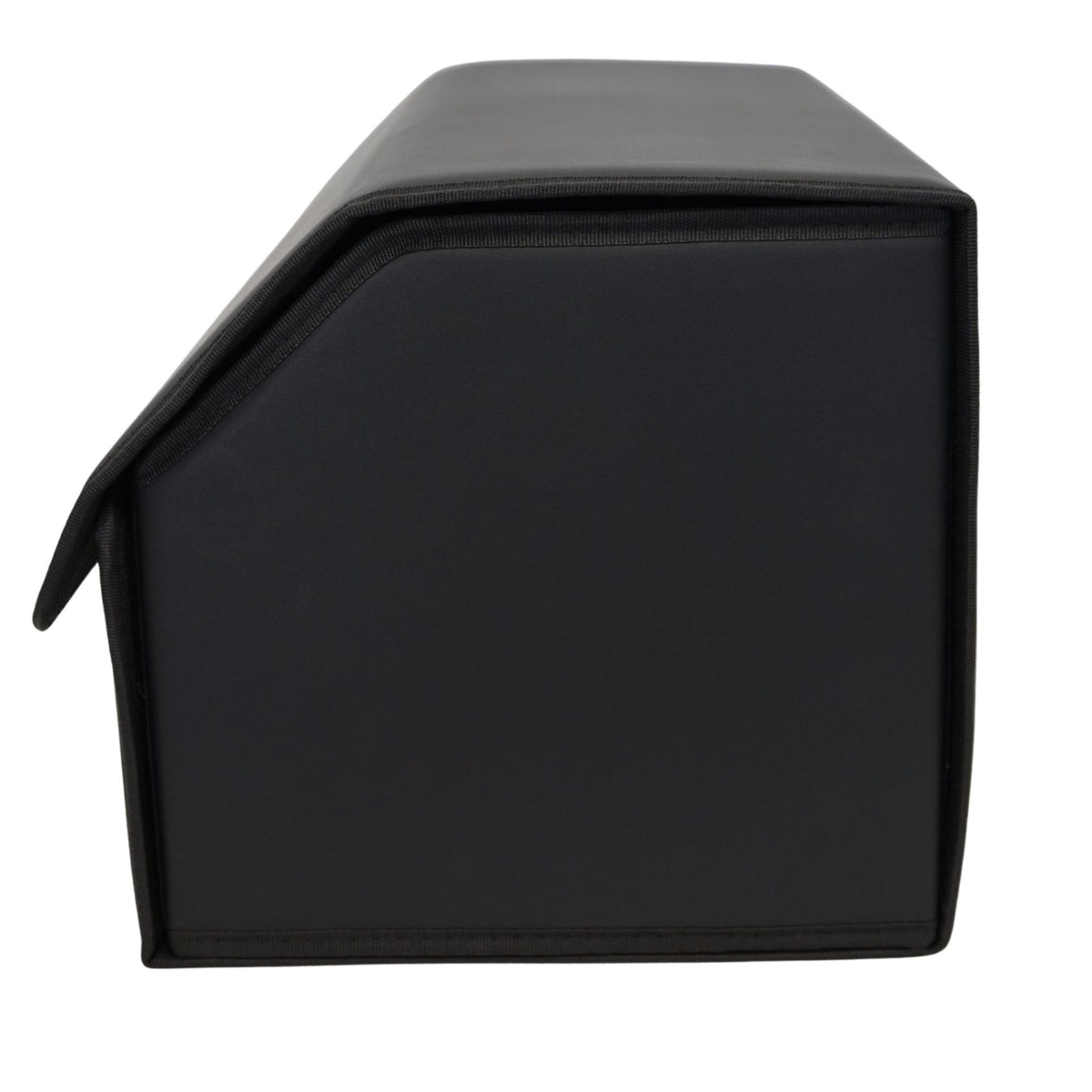 Organizator Portbagaj Auto Premium, Geanta Depozitare cu Capac, Pliabil si Impermeabil, Piele Ecologica PU, 2 Compartimente, Negru, 55 x 30 x 30 cm