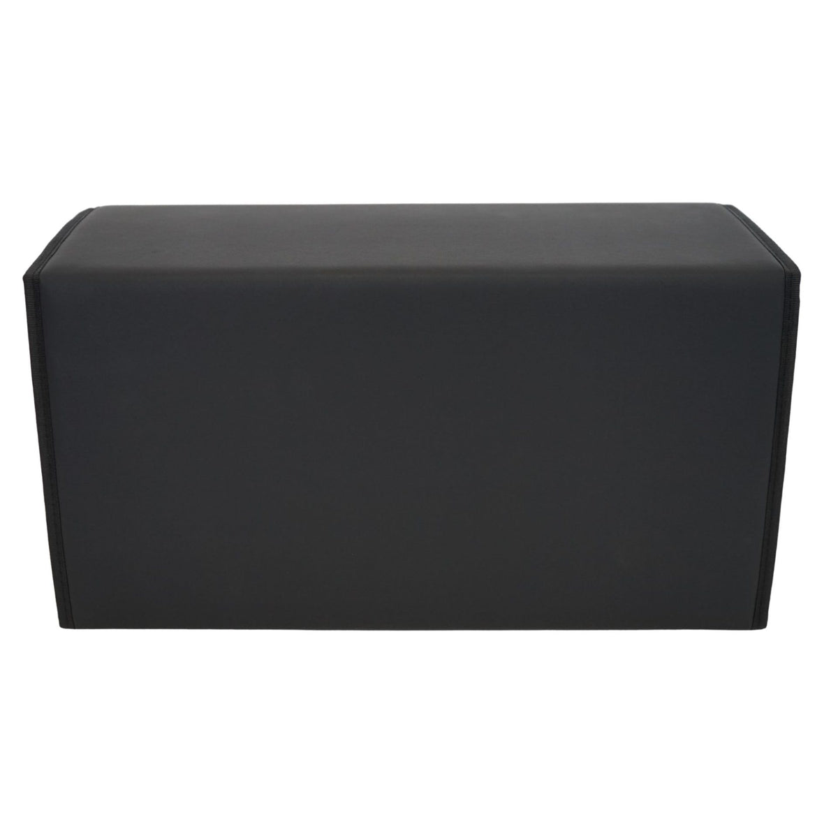 Organizator Portbagaj Auto Premium, Geanta Depozitare cu Capac, Pliabil si Impermeabil, Piele Ecologica PU, 2 Compartimente, Negru, 55 x 30 x 30 cm