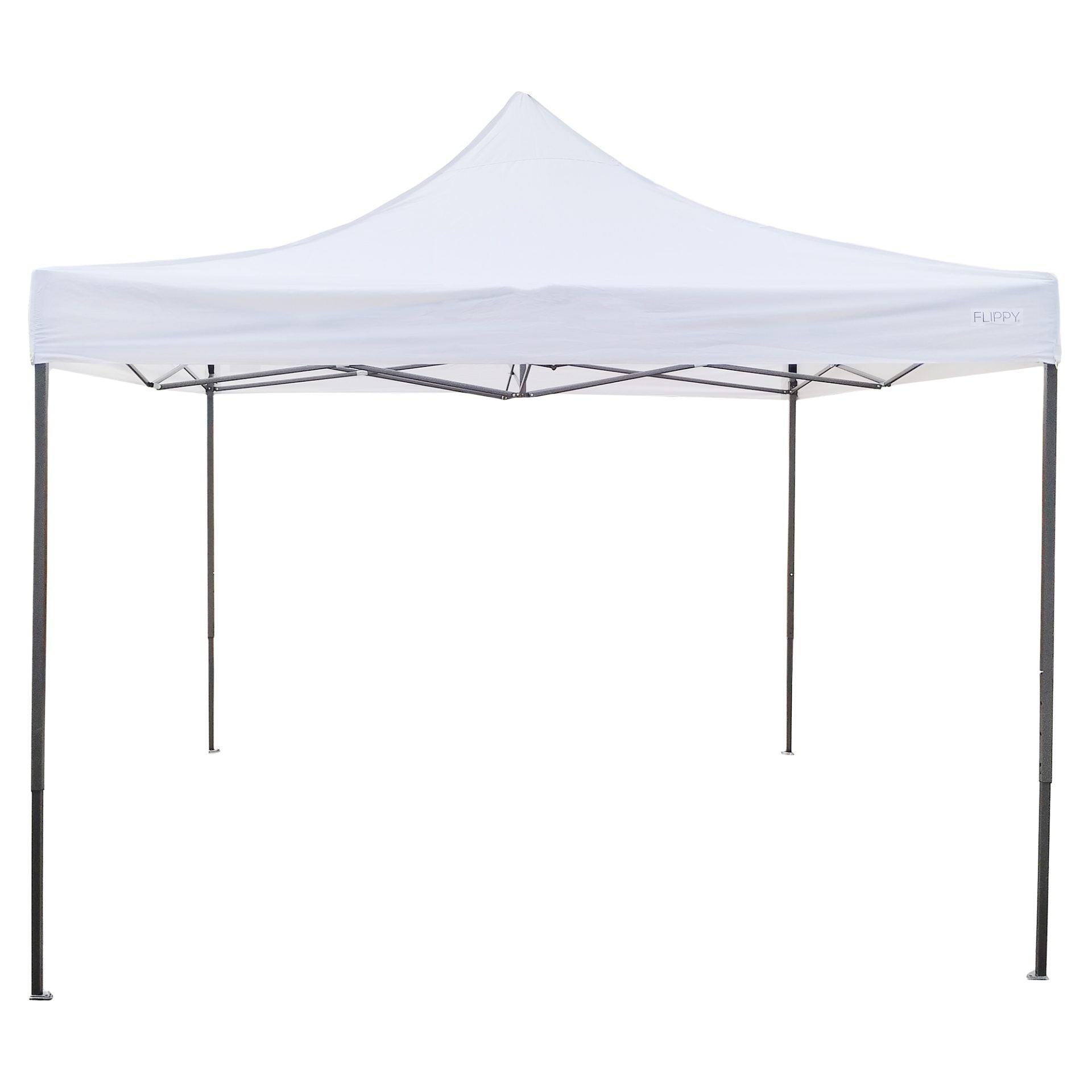 Cort Pavilion Pliabil 3x3m, Cadru Metalic Ranforsat, Inaltime Ajustabila, Acoperis Impermeabil Polyester Oxford 420D 185 g/mp, Gradina si Evenimente, Alb