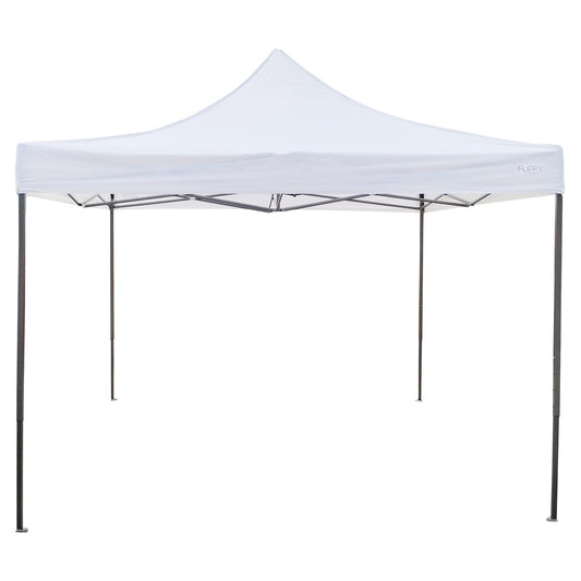 Cort Pavilion Pliabil 3x3m, Cadru Metalic Ranforsat, Inaltime Ajustabila, Acoperis Impermeabil Polyester Oxford 420D 185 g/mp, Gradina si Evenimente, Alb