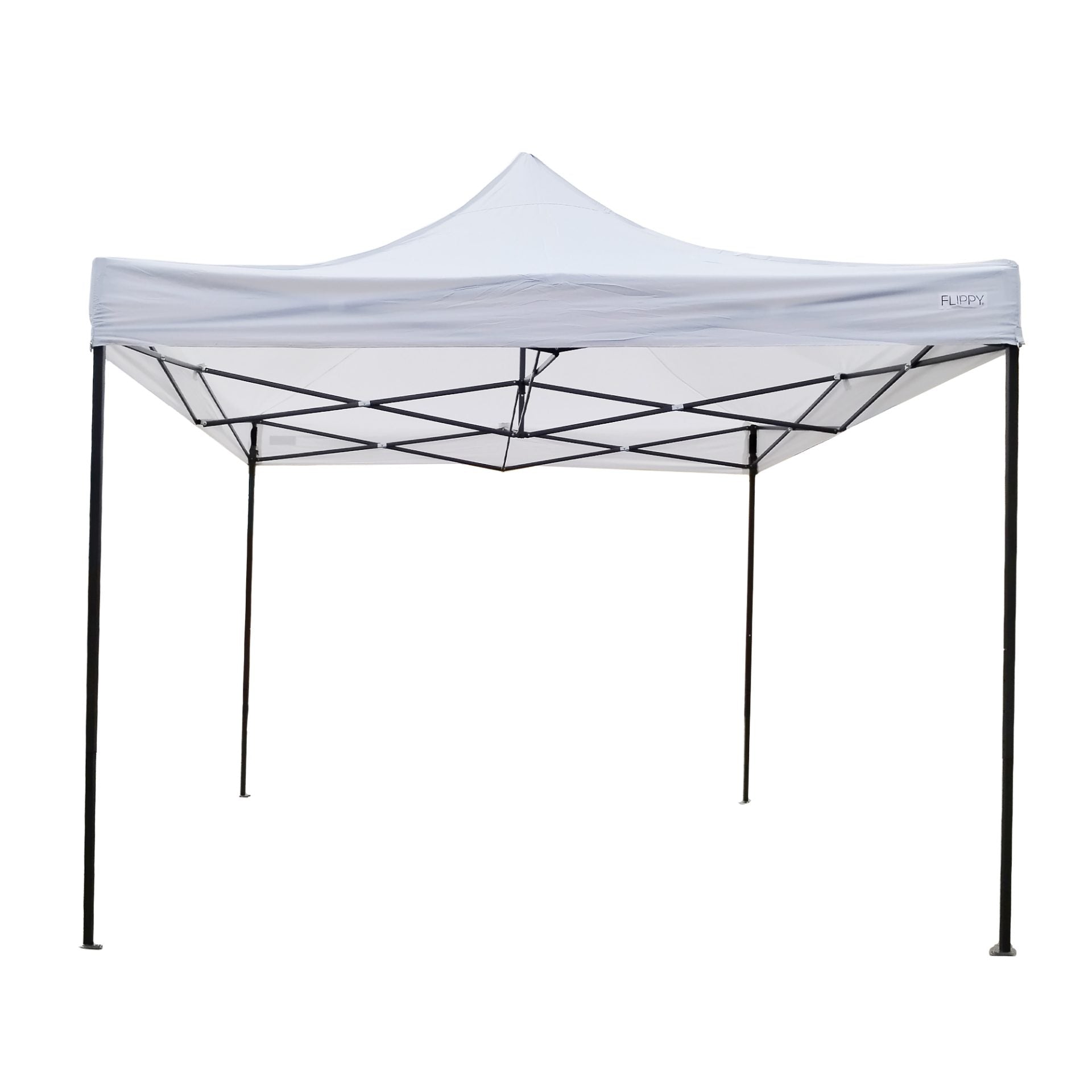 Cort Pavilion Pliabil 3x3m, Cadru Metalic Ranforsat, Inaltime Ajustabila, Acoperis Impermeabil Polyester Oxford 420D 185 g/mp, Gradina si Evenimente, Alb