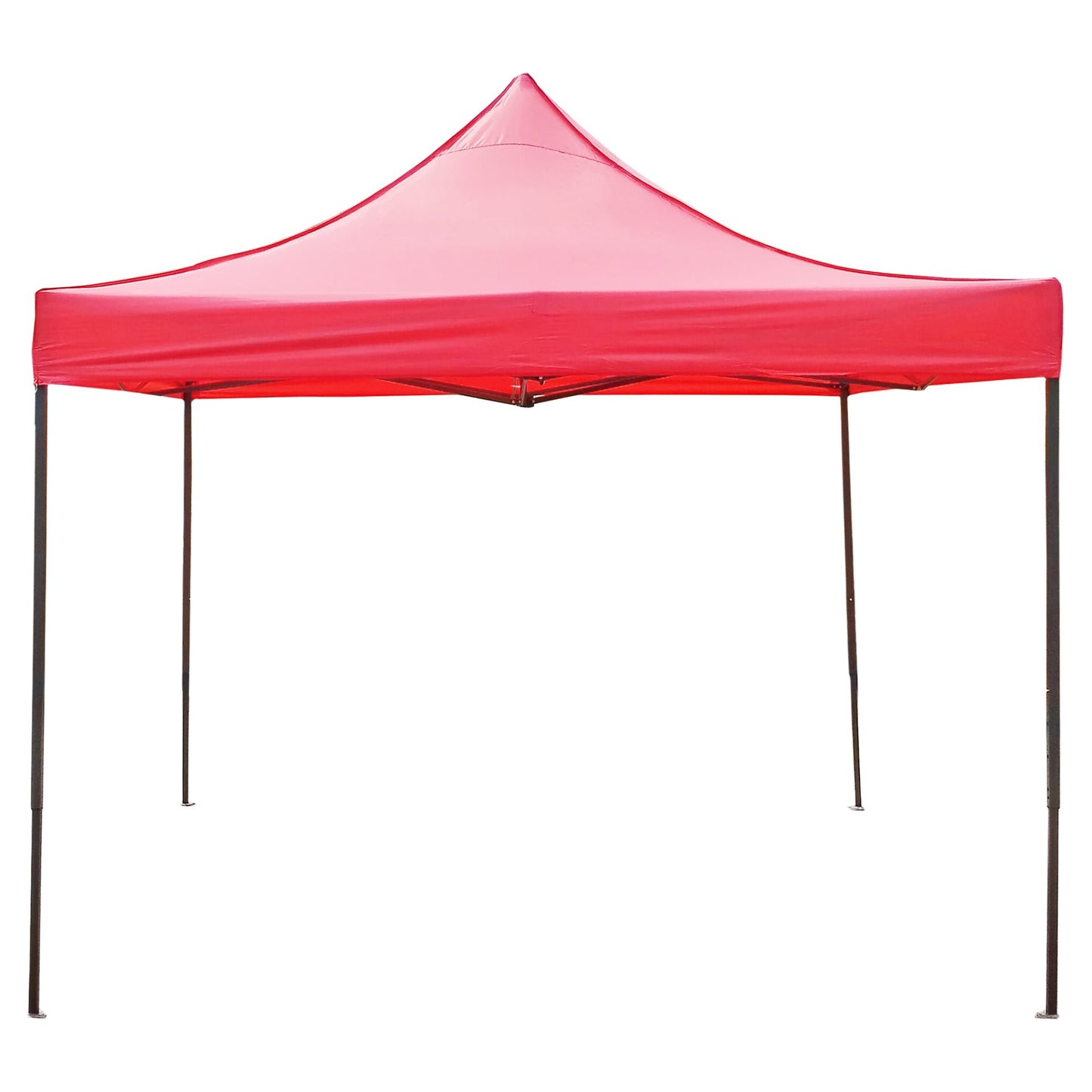 Cort Pavilion Pliabil 3x3m, Cadru Metalic Ranforsat, Acoperis Impermeabil Oxford 420D, Inaltime Ajustabila, Gradina si Evenimente, Rosu