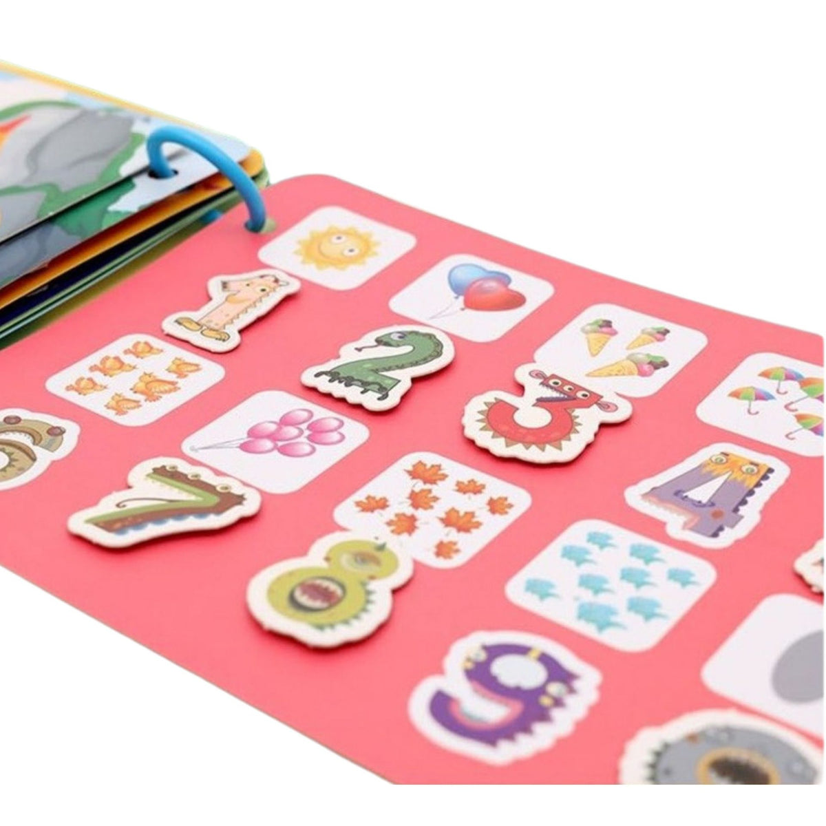 Carte Senzoriala Montessori, Jucarie Educationala Quiet Book, Seria Viata de Zi cu Zi, Pagini Interactive cu Scai Velcro, Carton Rezistent Impermeabil, 10 Pagini, Varsta 3 Ani+, Multicolora