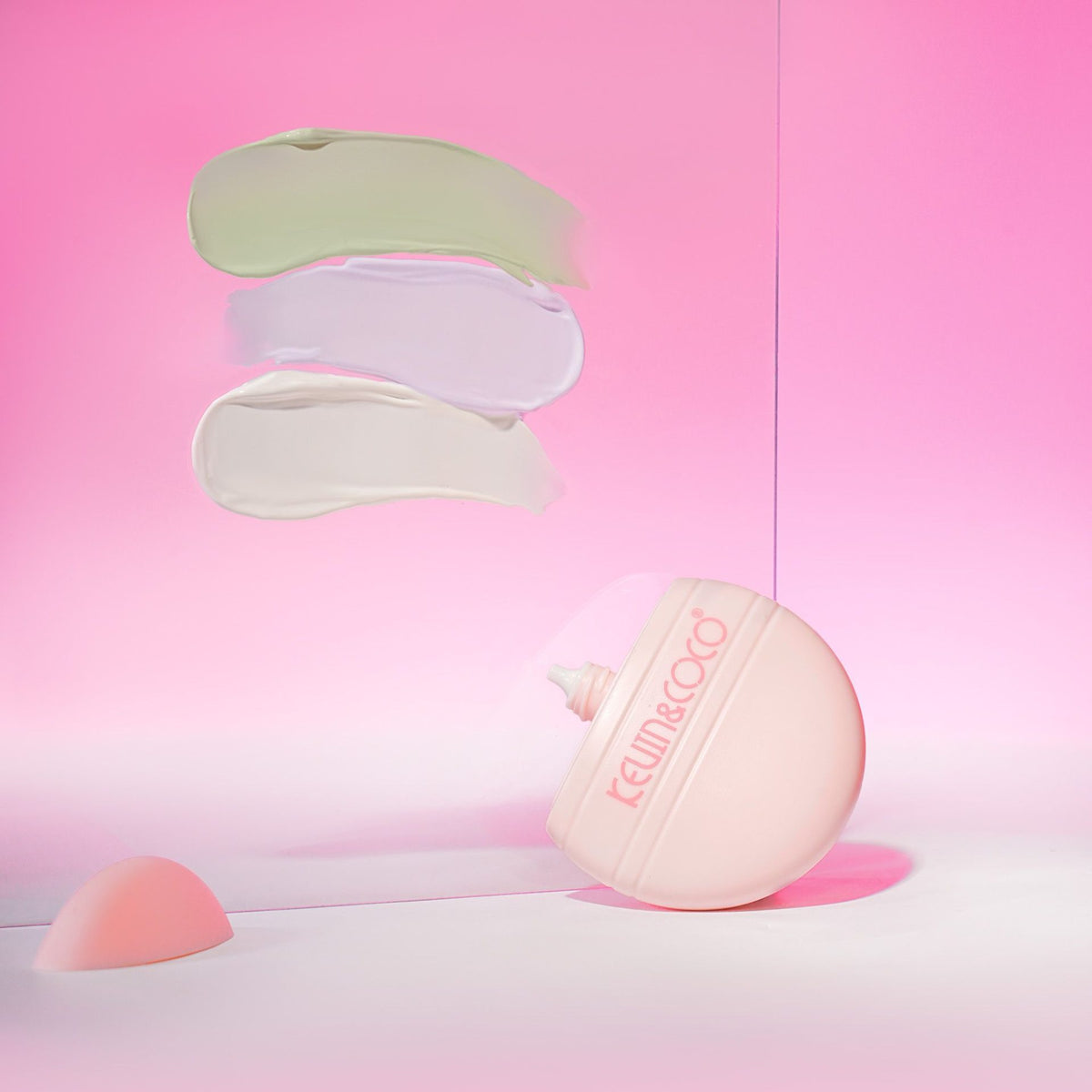 Kevin&Coco Crema Primer, Baza Machiaj cu Protectie Solara SPF 50, Hidratare si Uniformizare, Textura Lejera, Toate Tipurile de Ten, Albastru, 30 ml