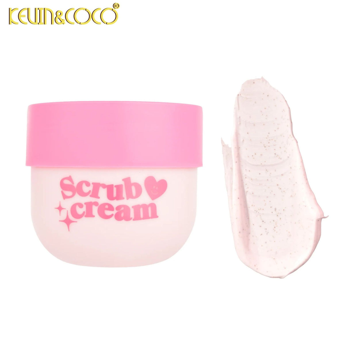 Kevin & Coco Exfoliant de Corp Hidratant, Scrub cu Unt de Shea si Ulei de Migdale pentru Piele Sensibila, Efect de Stralucire si Catifelare, 300 ml