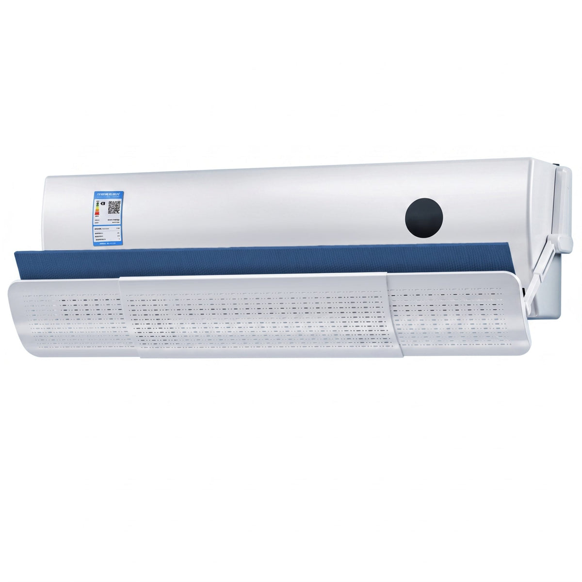 Deflector Aer Conditionat Cu Purificare Ioni Negativi, Protectie Curent Aer Si Flux Ajustabil 180 Grade, Plastic, Lungime Reglabila 70-106 cm, Alb