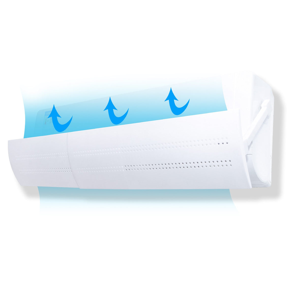Deflector Aer Conditionat, Model M cu Deschidere Completa pentru Directionare Flux Aer, Plastic Rezistent, Universal, 56 x 18 cm, Alb