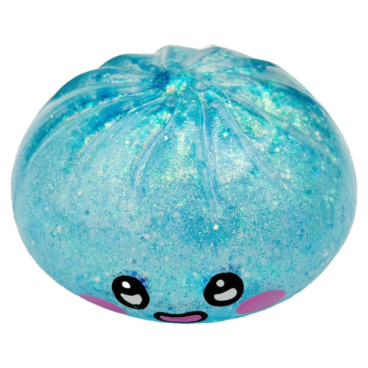 Jucarie Squishy Antistres, Model Fata Zambitoare cu Sclipici, Revenire Lenta, Termoplastic, 8.5 x 8.5 cm, Culoare Mix Surpriza
