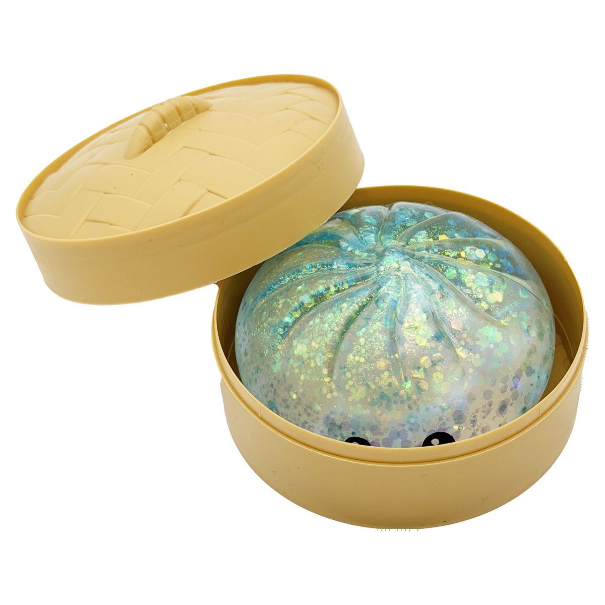 Jucarie Squishy Antistres, Model Fata Zambitoare cu Sclipici, Revenire Lenta, Termoplastic, 8.5 x 8.5 cm, Culoare Mix Surpriza
