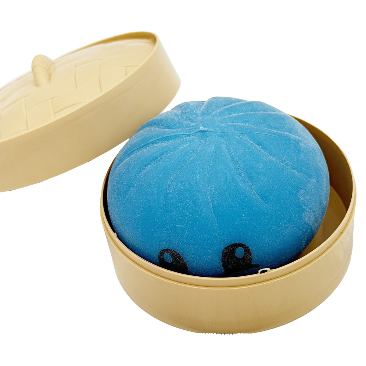 Jucarie Squishy Antistres Dumpling, Revenire Lenta, Material Termoplastic, 8.5x8.5x8.5 cm, Culoare Surpriza Mix