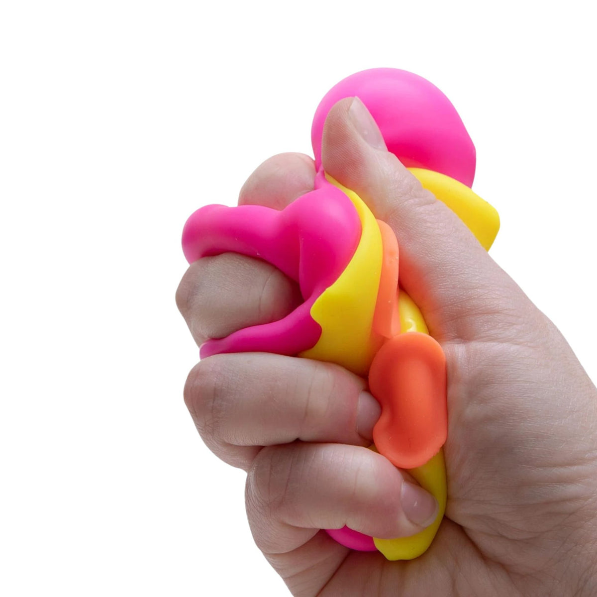 Squeezza Jucarie Senzoriala Squishy Felie de Pizza, Antistres cu Textura Soft Doh si Peelable Cheese, Gel Polimeric Non-Toxic, 9 x 8.5 cm, 1 Bucata, Culoare Aleatorie