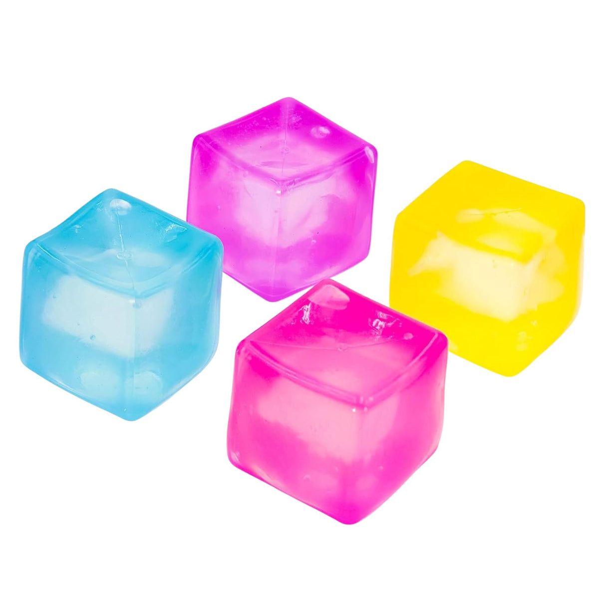 Jucarie Senzoriala Squishy Cub de Gheata, Jucarie Antistres cu Textura Densa Tip Maltoza, Material TPR Rezistent, 280 g, 5.5 x 5.5 x 5.5 cm, Culoare Aleatorie, 1 Bucata