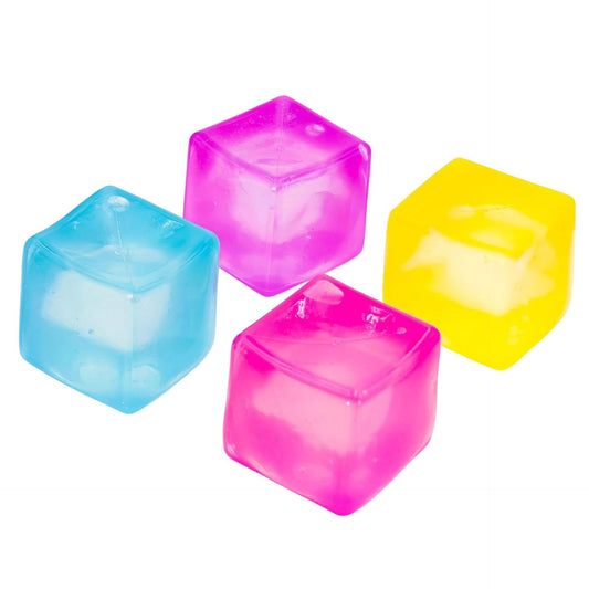 Jucarie Senzoriala Squishy Cub de Gheata, Jucarie Antistres cu Textura Densa Tip Maltoza, Material TPR Rezistent, 280 g, 5.5 x 5.5 x 5.5 cm, Culoare Aleatorie, 1 Bucata