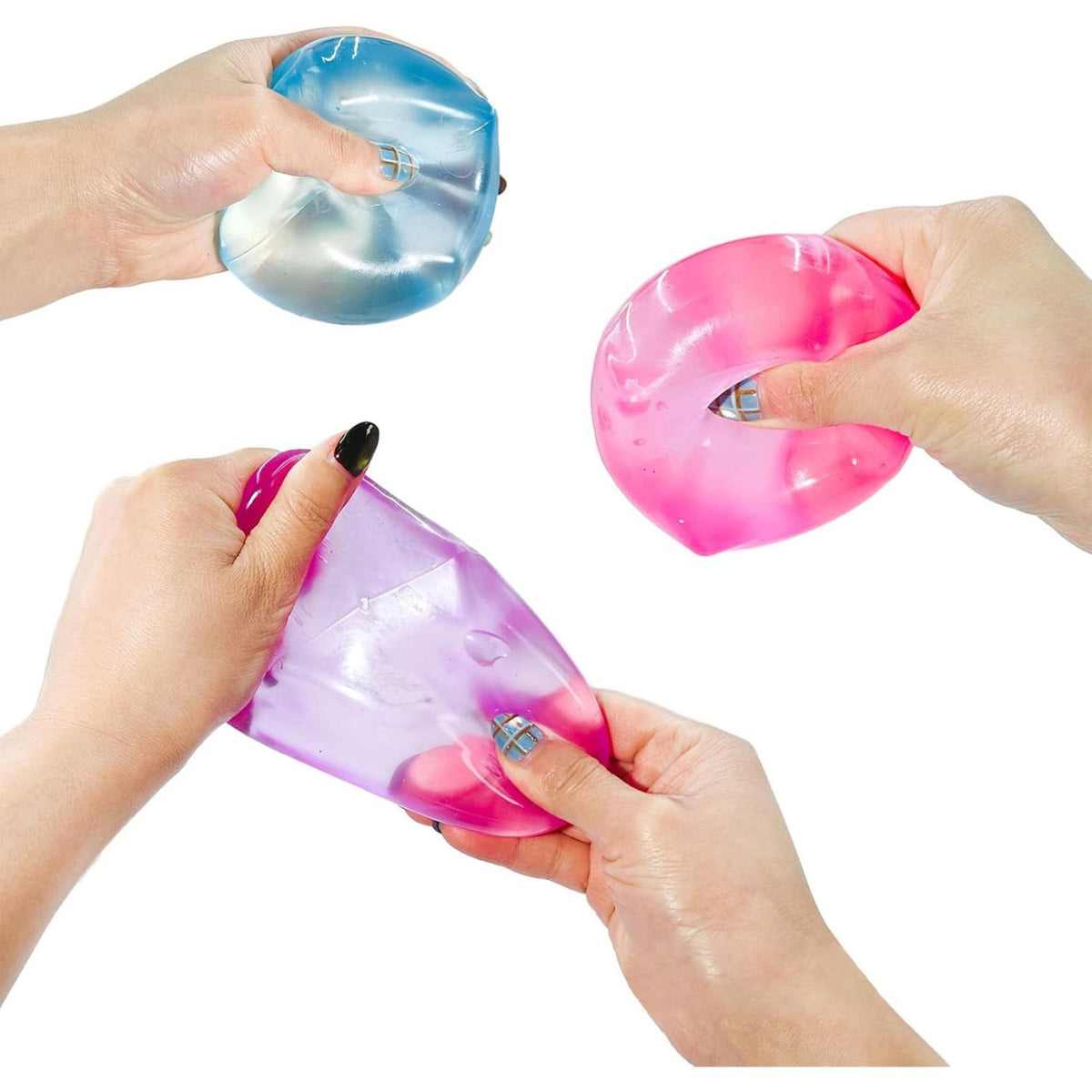 Jucarie Senzoriala Squishy Cub de Gheata, Jucarie Antistres cu Textura Densa Tip Maltoza, Material TPR Rezistent, 280 g, 5.5 x 5.5 x 5.5 cm, Culoare Aleatorie, 1 Bucata