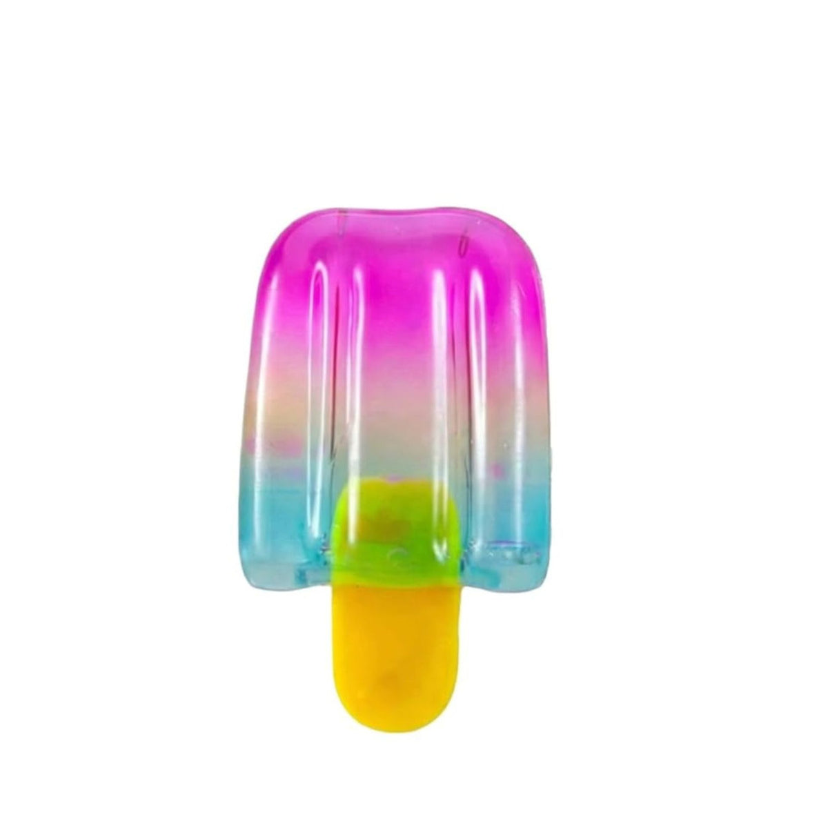 Jucarie Senzoriala Squishy, Model Inghetata pe Bat, Textura Densa Tip Maltoza Antistres, Gel Polimeric TPR, 140 g, 8.5 x 4 x 6 cm, Culoare Aleatorie, 1 Bucata