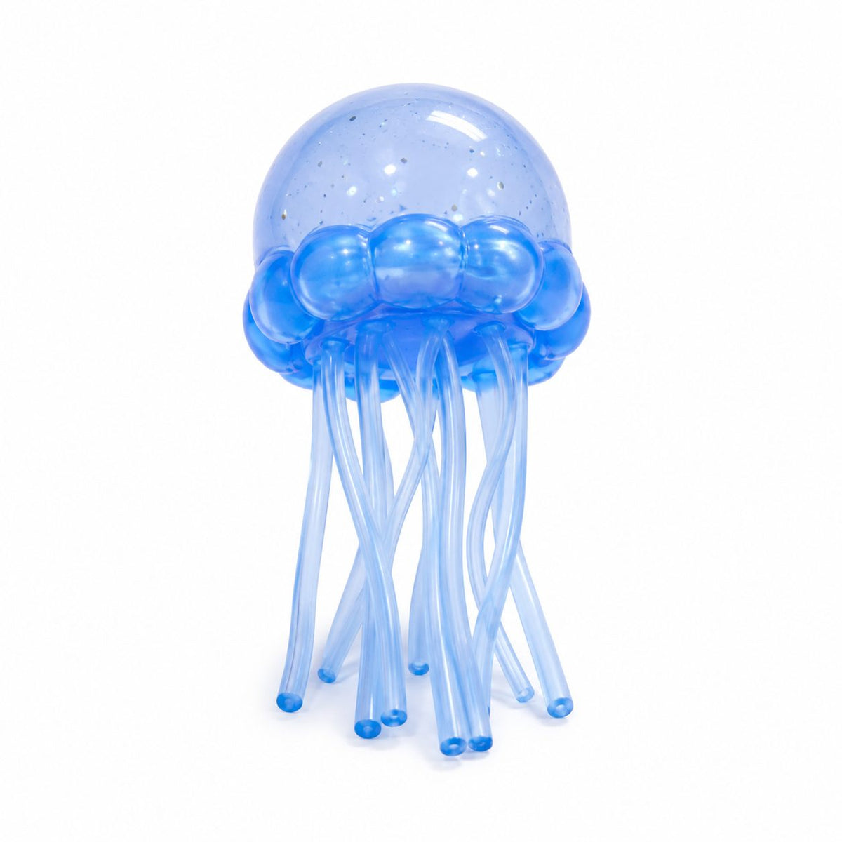 Jucarie Squishy Meduza, Antistres Senzoriala Slow Rising, Silicon Gelatinos, 100 g, Albastru