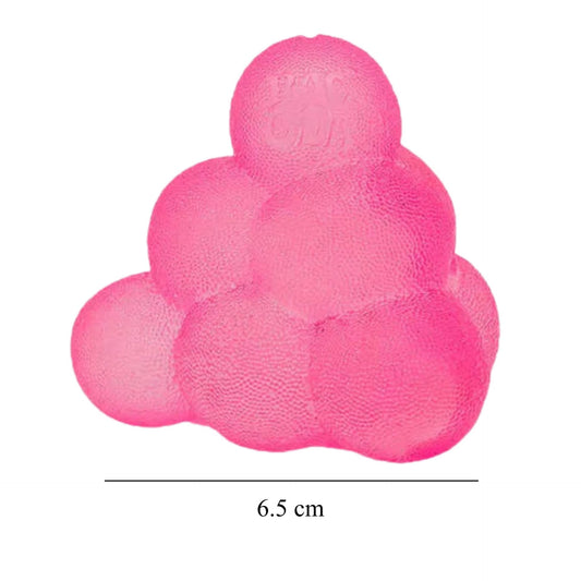 Jucarie Squishy Antistres, Piramida Fidget 3D Slow-Rise, Finisaj Mat Frosted, Spuma Poliuretanica, 6.5 cm, 100 g, Roz