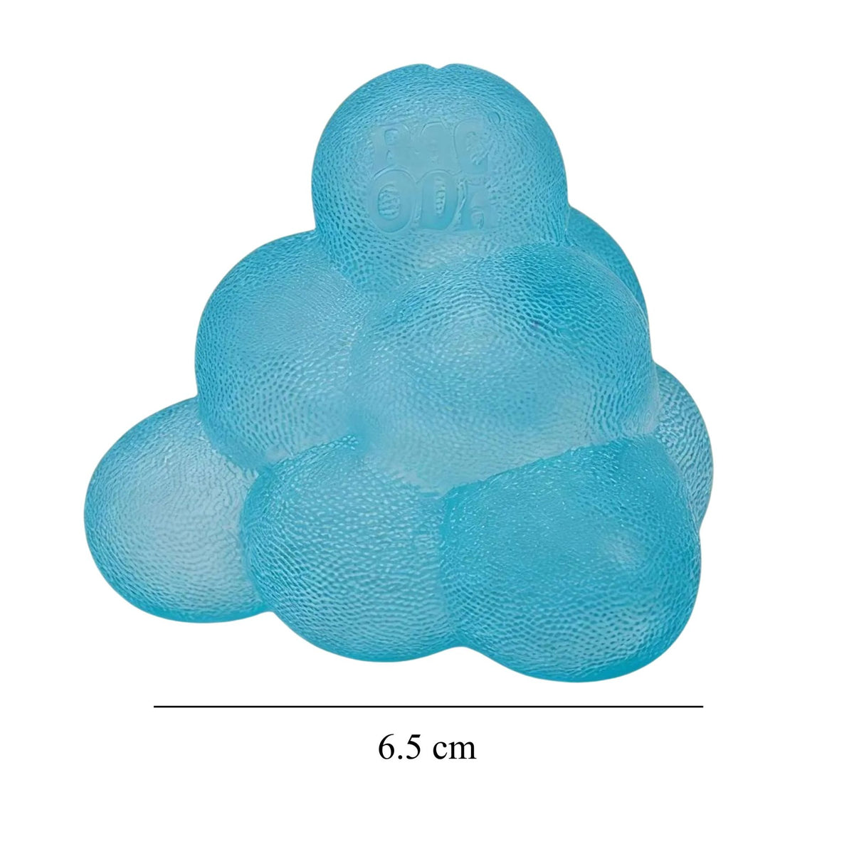 Jucarie Squishy Piramida 3D Antistres, Revenire Lenta, Spuma Poliuretanica Frosted, 6.5 cm, Albastru