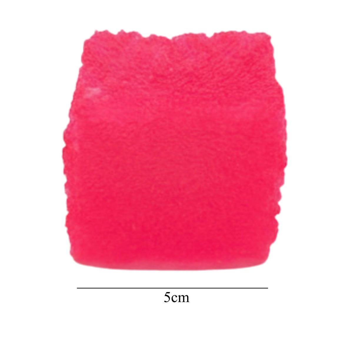 Jucarie Squishy Cub Fidget 3D, Antistres Senzorial Model Frosted, TPR Elastic, 5 cm, 140 g, Roz