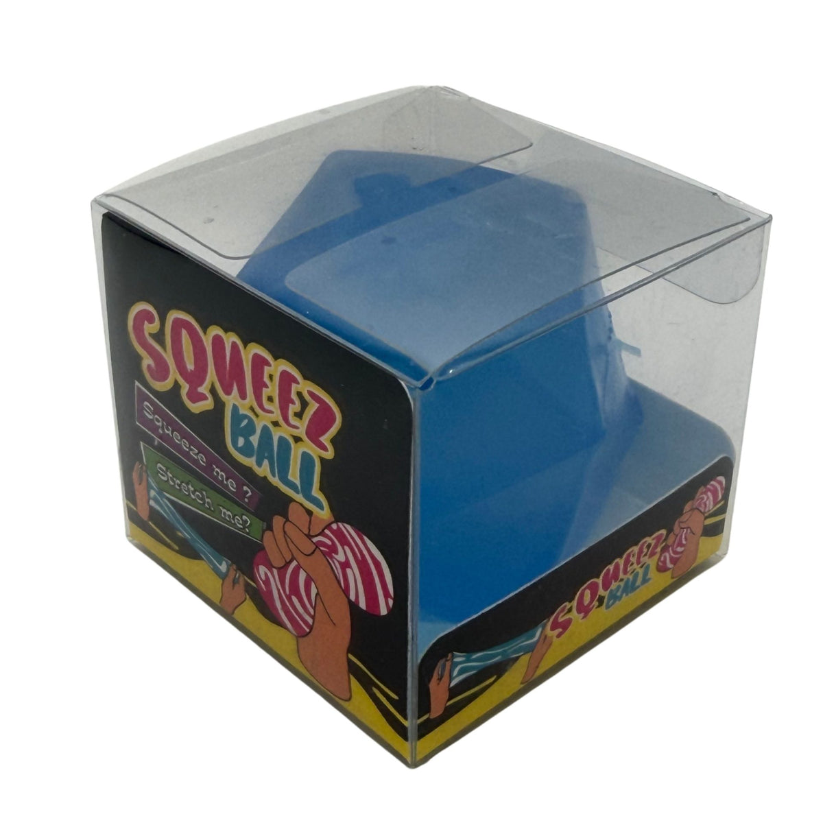 Jucarie Squishy Cub 3D, Model Diamond Sculptat Antistres cu Revenire Lenta, Silicon Dens, 6x6 cm, Albastru