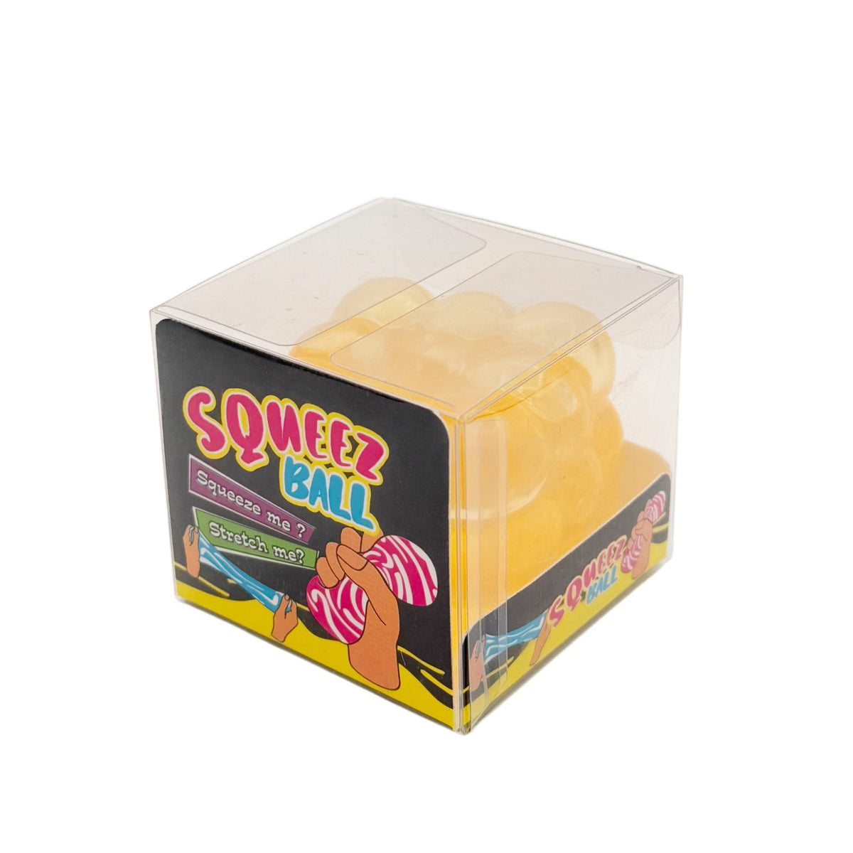 Needoh Jucarie Antistres Magic Bubble Cube 3D, Squishy Senzorial Comprimabil, Termoplastic, 5x5x5 cm, Portocaliu