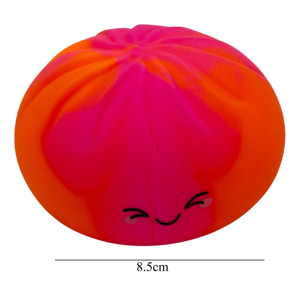 Jucarie Squishy Dumpling Antistres, Design Marmorat cu Revenire Lenta, Material TPR, Recipient Inclus, 8.5 x 8.5 cm, Culoare Aleatorie