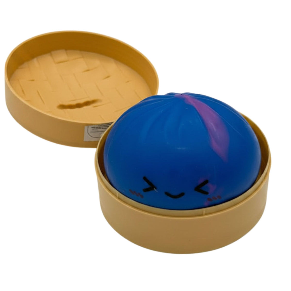 Jucarie Squishy Dumpling Antistres, Design Marmorat cu Revenire Lenta, Material TPR, Recipient Inclus, 8.5 x 8.5 cm, Culoare Aleatorie