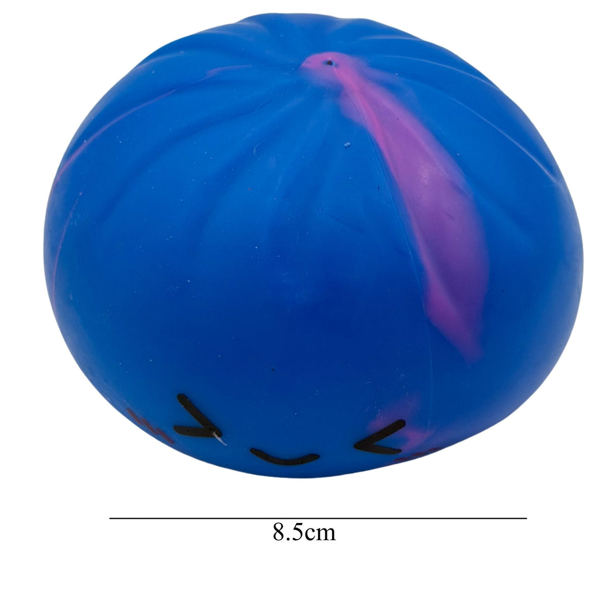 Jucarie Squishy Dumpling Antistres, Design Marmorat cu Revenire Lenta, Material TPR, Recipient Inclus, 8.5 x 8.5 cm, Culoare Aleatorie