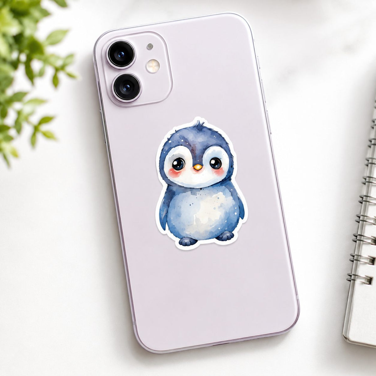 Stickere Decorative Animale, Stil Acuarela Kawaii, Hartie Autoadeziva, Multicolor, Set 50 Bucati, 5.27 x 5.46 cm