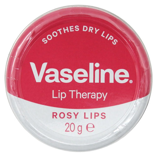 Vaseline Balsam de Buze Rosy Lips, Hidratare Intensă cu Extract de Trandafir, Textură Non-Grasă, 20 g