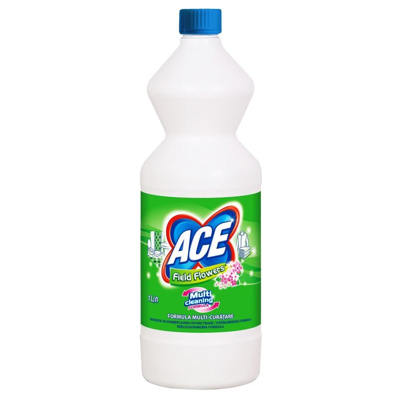 Ace Inalbitor Parfumat Rain Drops, Dezinfectant Si Solutie Indepartare Pete Pentru Rufe Albe, Bidon 1 L