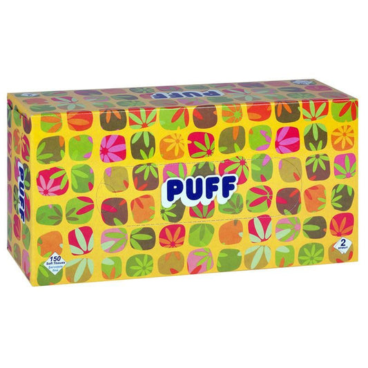 Puff Șervețele Faciale, Cutie Pop Up, 2 Straturi, Fine și Rezistente, 150 Bucăți