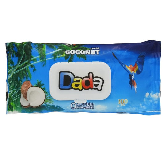 Dada Șervețele Umede Pentru Bebelauși, Extract De Cocos, Hipoalergenice, 100 Bucăți