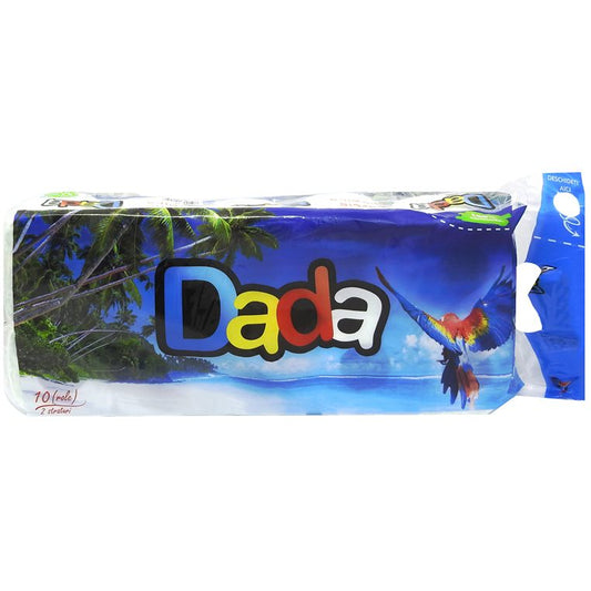 Dada Hartie Igienica, Textura Fină și Rezistentă, Celuloză, 2 Straturi, 10 Role