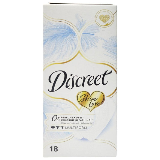 Discreet Multiform Skin Love, Absorbante Zilnice, Protectie Adaptabila Orice Tip De Lenjerie, Respirabile, Cutie 18 Bucati