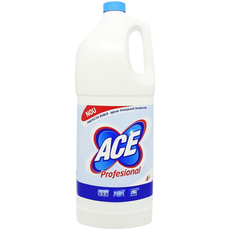 Ace Inalbitor Profesional, Dezinfectant Pentru Suprafete Si Rufe Albe, Bidon 4 L