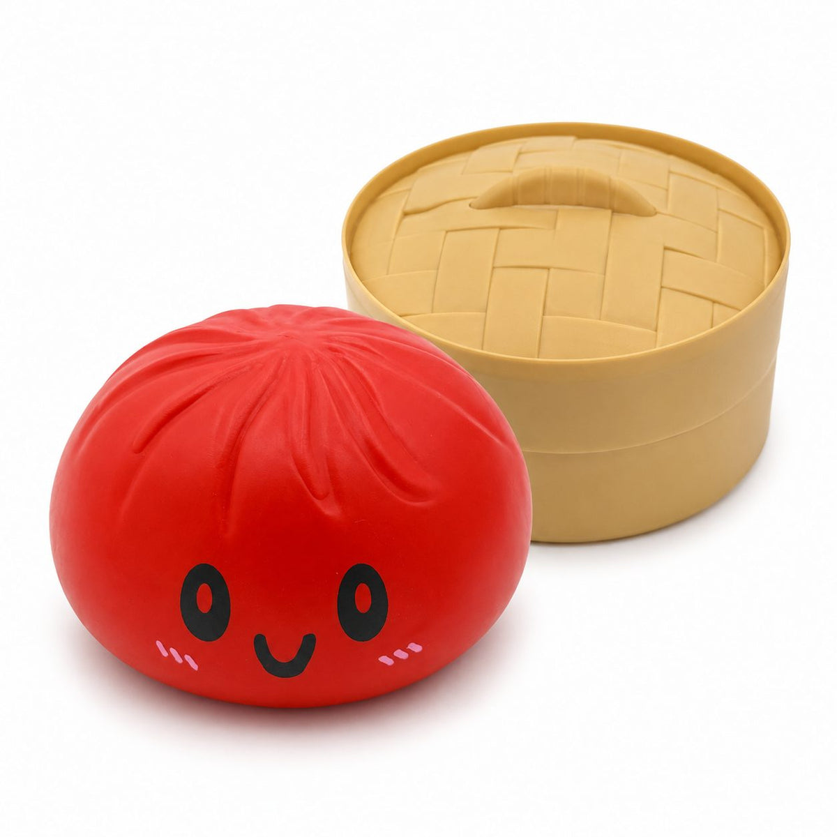 Jucarie Squishy Antistres, Model Fata Zambitoare cu Revenire Lenta, Termoplastic, 15x15x15 cm, Rosu