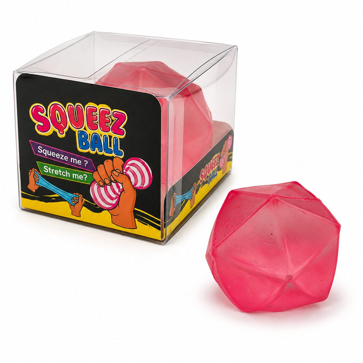 Jucarie Squishy Cub Diamond, Antistres Senzorial cu Revenire Lenta, Silicon Dens, 6x6 cm, 140 g, Roz