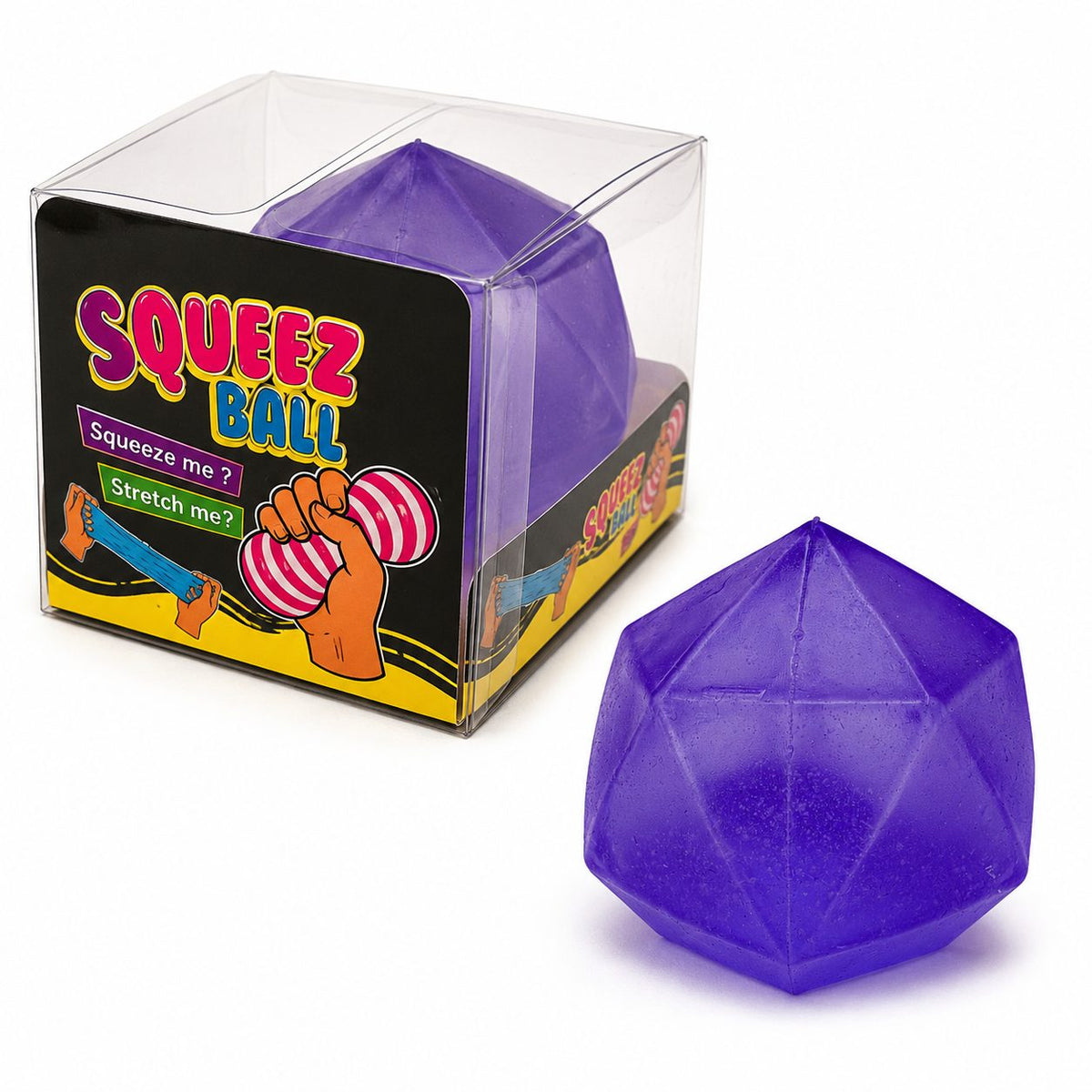 Jucarie Squishy Cub 3D, Model Diamond Sculptat Antistres cu Revenire Lenta, Silicon Dens, 6x6 cm, 140 g, Mov