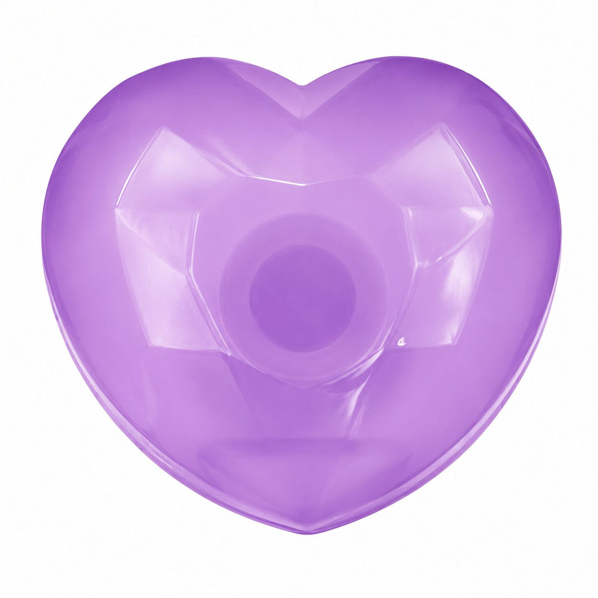 Jucarie Antistres Inima Diamant 3D, Squishy Senzorial cu Revenire Lenta, Spuma Elastica, 6.5 x 6 x 3.5 cm, Mov