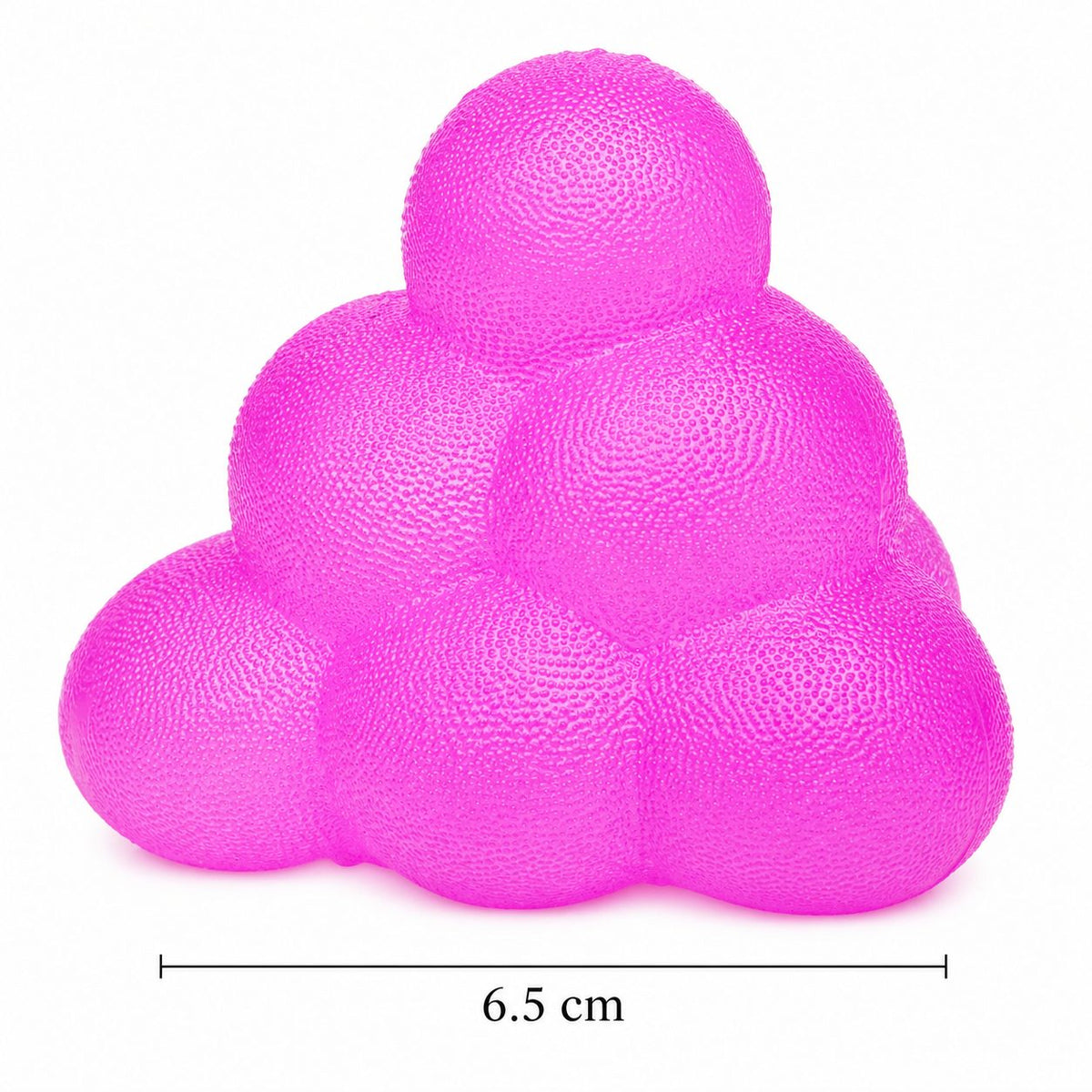 Jucarie Squishy Piramida Fidget 3D, Antistres Senzoriala cu Revenire Lenta, Spuma Frosted, 6.5 cm, Mov