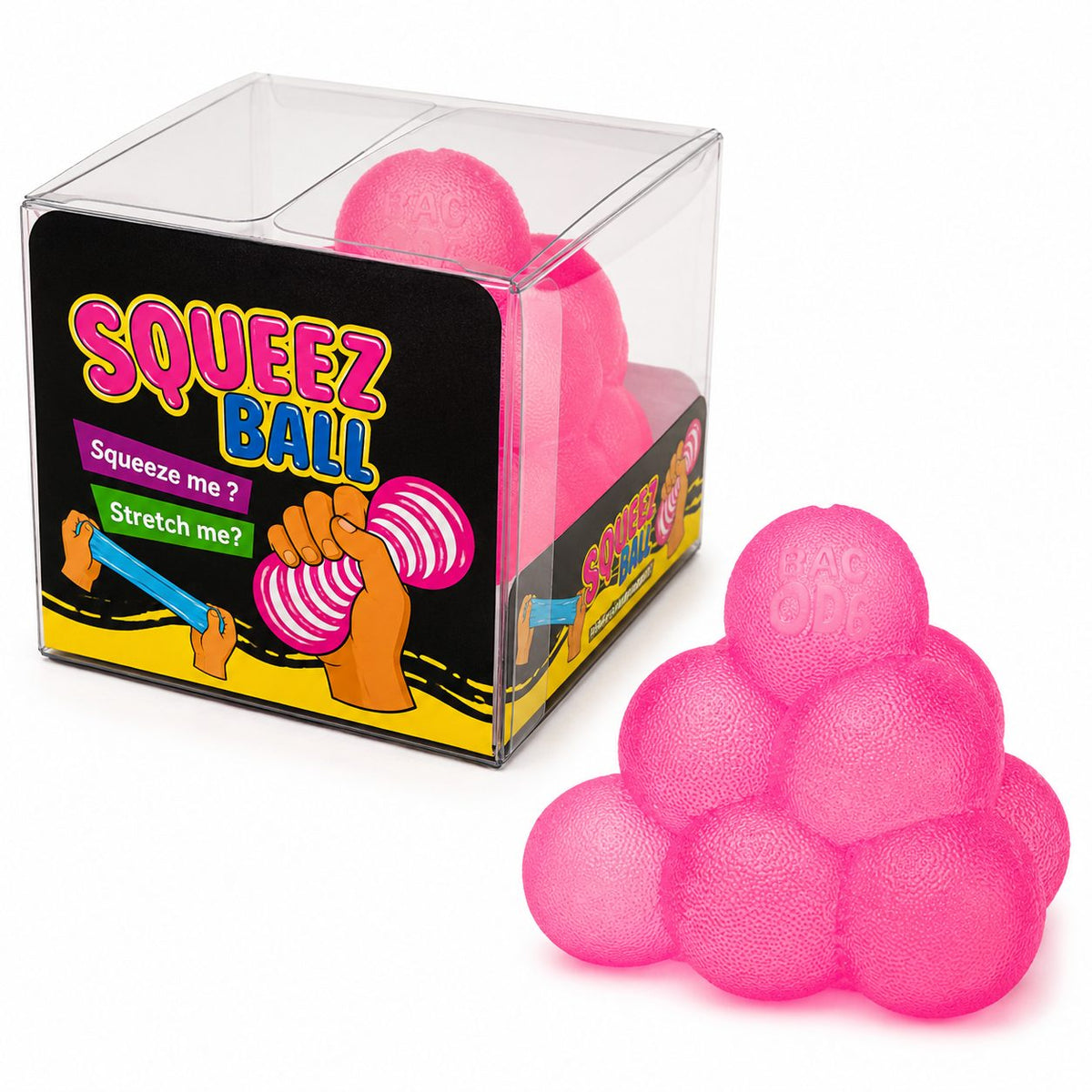 Jucarie Squishy Antistres, Piramida Fidget 3D Slow-Rise, Finisaj Mat Frosted, Spuma Poliuretanica, 6.5 cm, 100 g, Roz