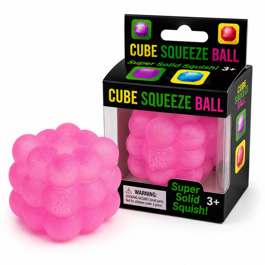 Jucarie Squishy Antistres Cub, Model Sculptat cu Revenire Lenta, Spuma Densa, 5 cm, 180 g, Roz