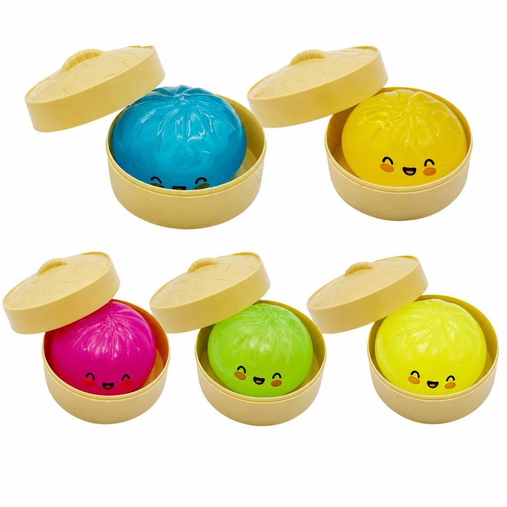 Jucarie Squishy Antistres, Model Fata Zambitoare cu Efect Fluorescent, Termoplastic, 8.5 cm, Culoare Mix Surpriza