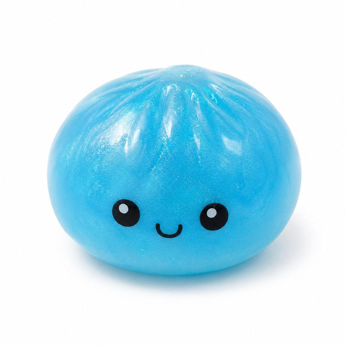 NeeDoh Jucarie Squishy Dumpling, Antistres Slow Rising Glow In The Dark, Silicon, 8.5 cm, Culoare Aleatorie